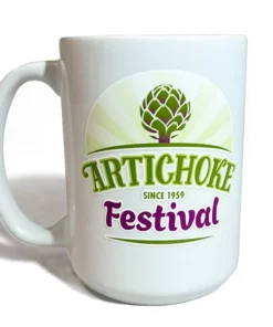 Artichoke Festival Logo coffee mug