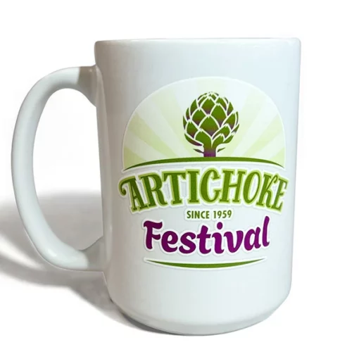 Artichoke Festival Logo coffee mug