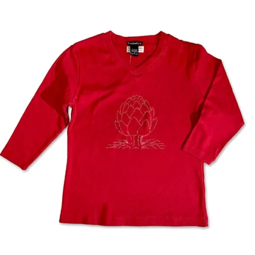 tee-shirt-ladies-3qtr-sleeve-red_600x600px